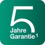 Siegel „5 Jahre Garantie"
